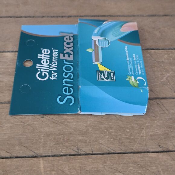 Gillette For Women Sensor Excel 5 Refill Cartridges Botanical Oils & Aloe NOS - Picture 6 of 7